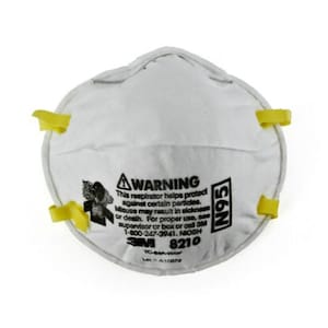 3M 8210 Cupped Particulate Respirator, N95